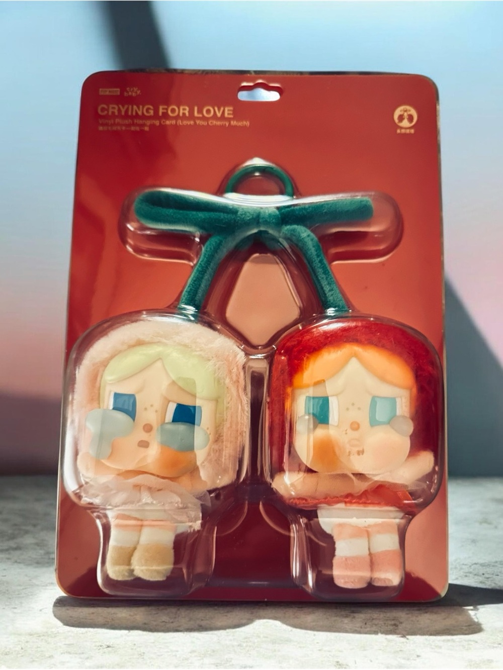 POP MART CRYBABY Crying For Love Plush Bag Charm Set NIP Rare - Picture 3 of 5